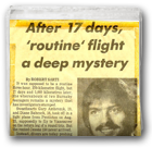 After 17 days, 'routine' flight a deep mystery